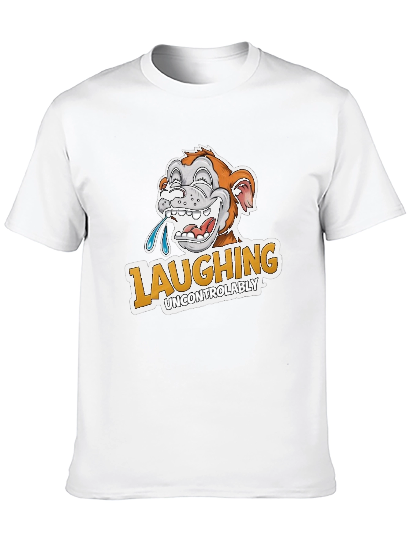 Laughing Uncontrollably Monkey Graphic Tee