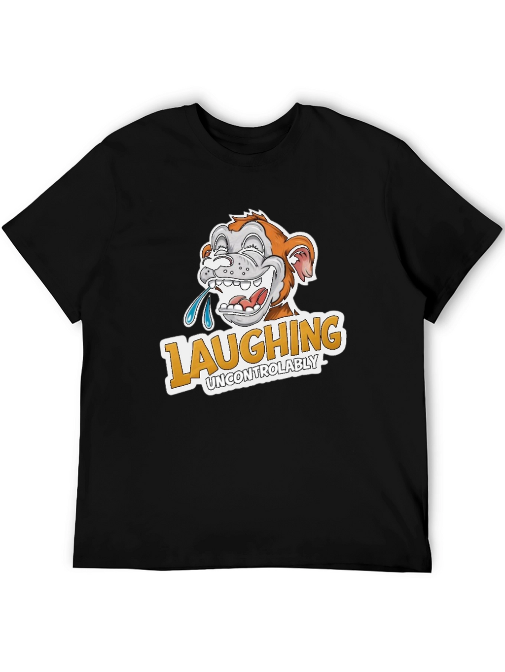 Laughing Uncontrollably Monkey Graphic Tee