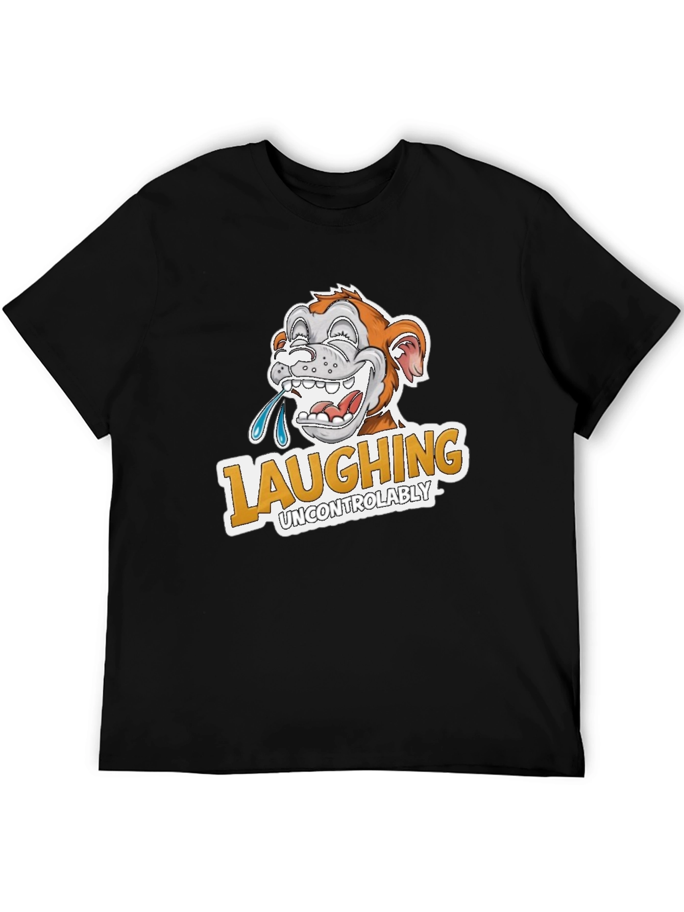 Laughing Uncontrollably Monkey Graphic Tee