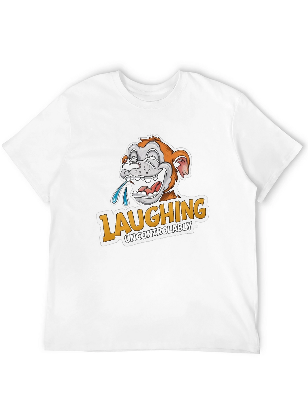 Laughing Uncontrollably Monkey Graphic Tee