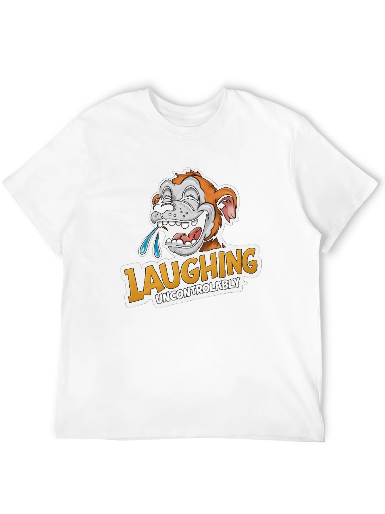 Laughing Uncontrollably Monkey Graphic Tee