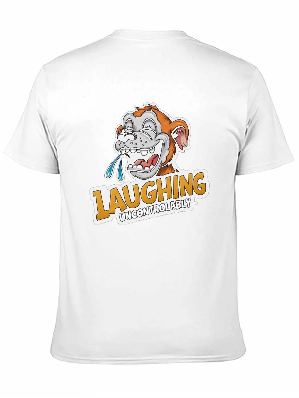 Laughing Uncontrollably Monkey Graphic Tee