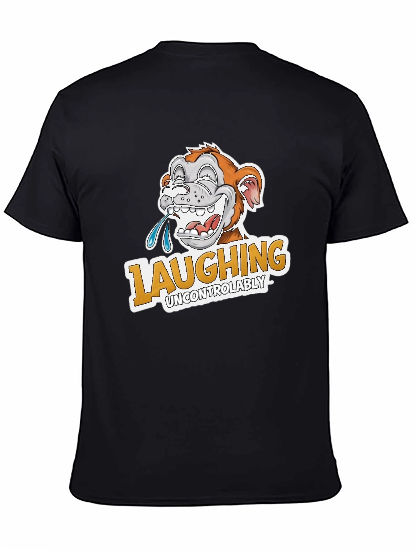 Laughing Uncontrollably Monkey Graphic Tee