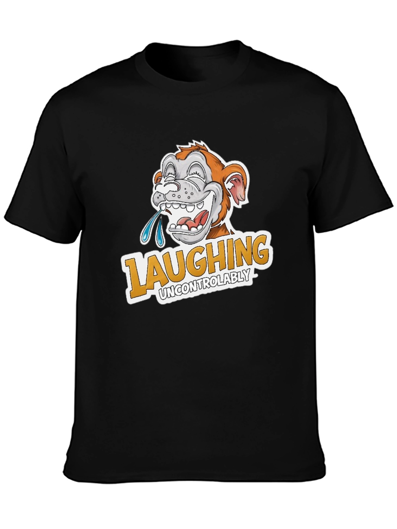 Laughing Uncontrollably Monkey Graphic Tee