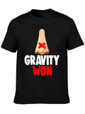 Gravity Won Funny Broken Nose T-Shirt