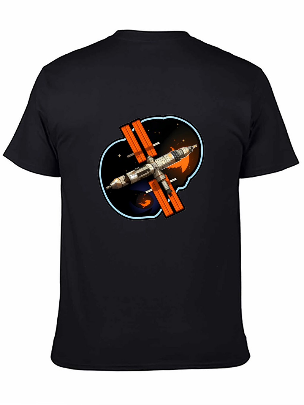 Space Station Graphic T-Shirt