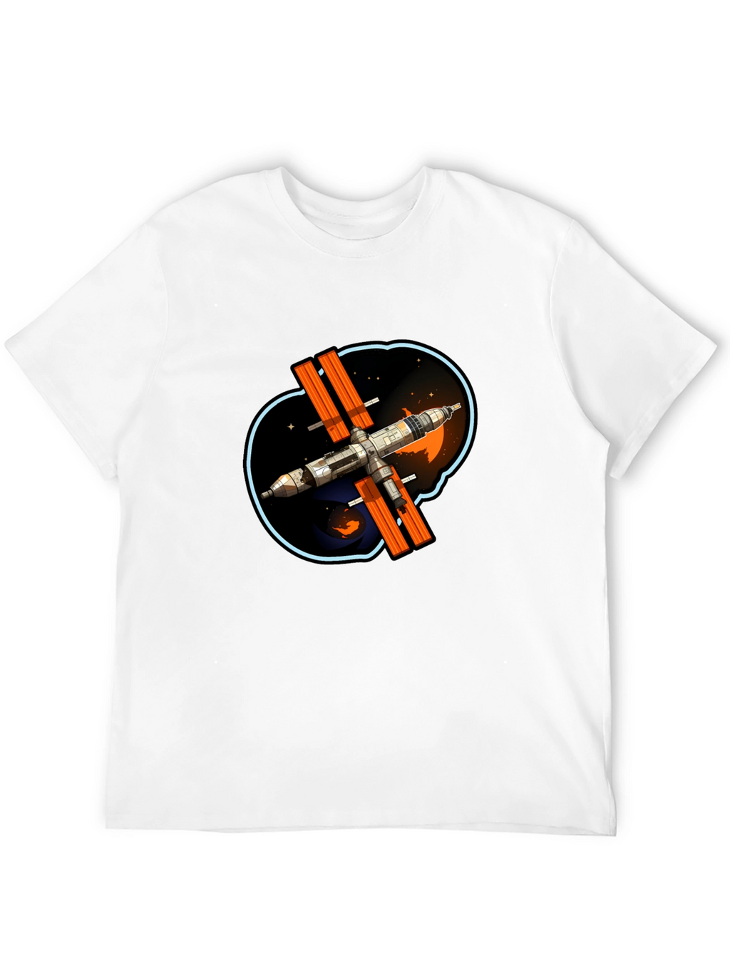Space Station Graphic T-Shirt