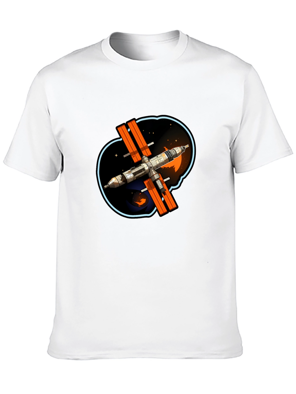 Space Station Graphic T-Shirt