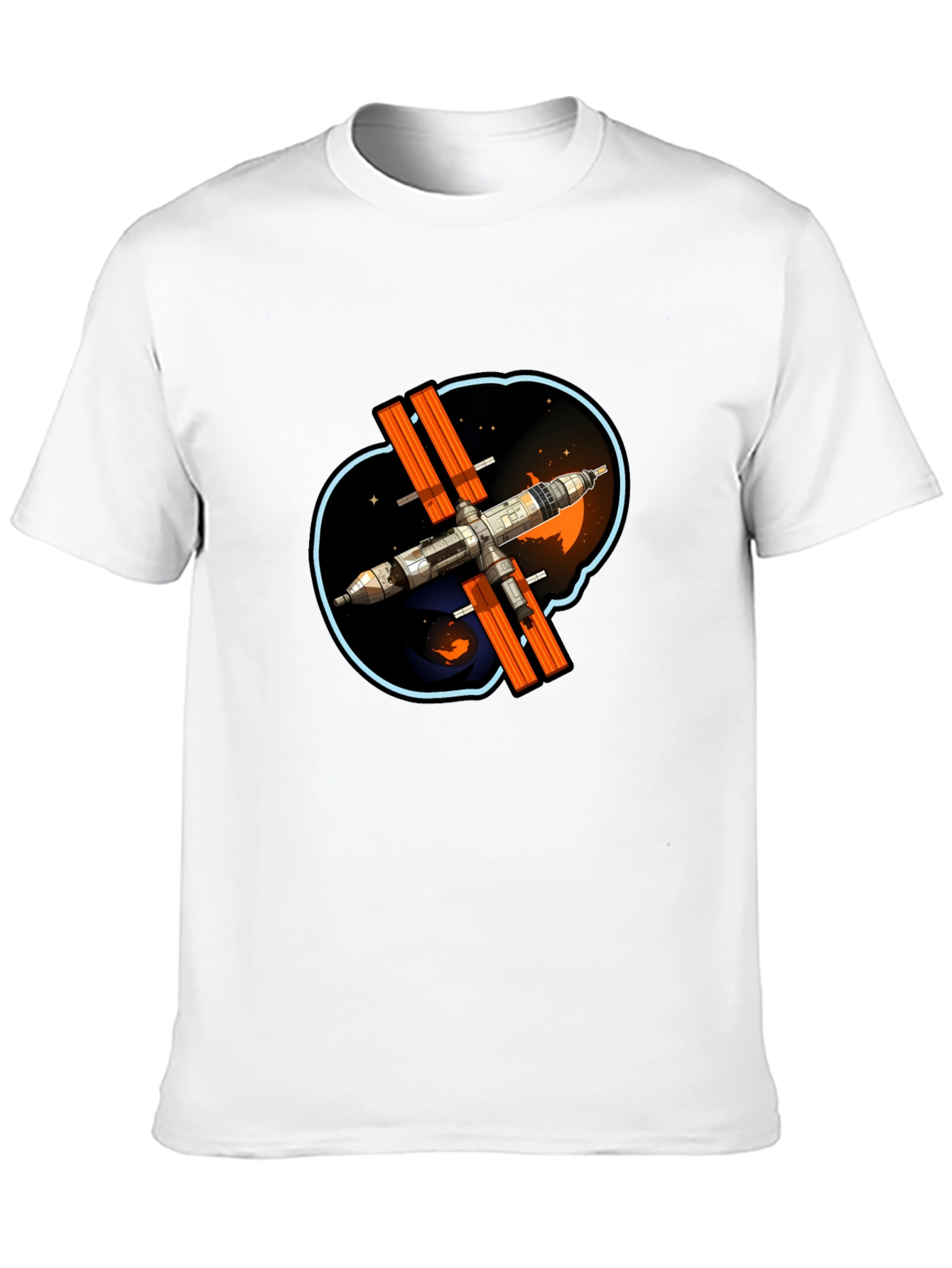 Space Station Graphic T-Shirt