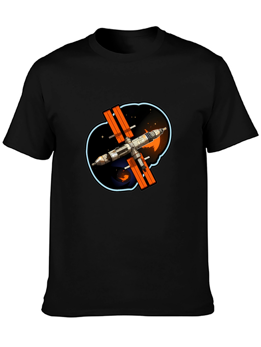 Space Station Graphic T-Shirt