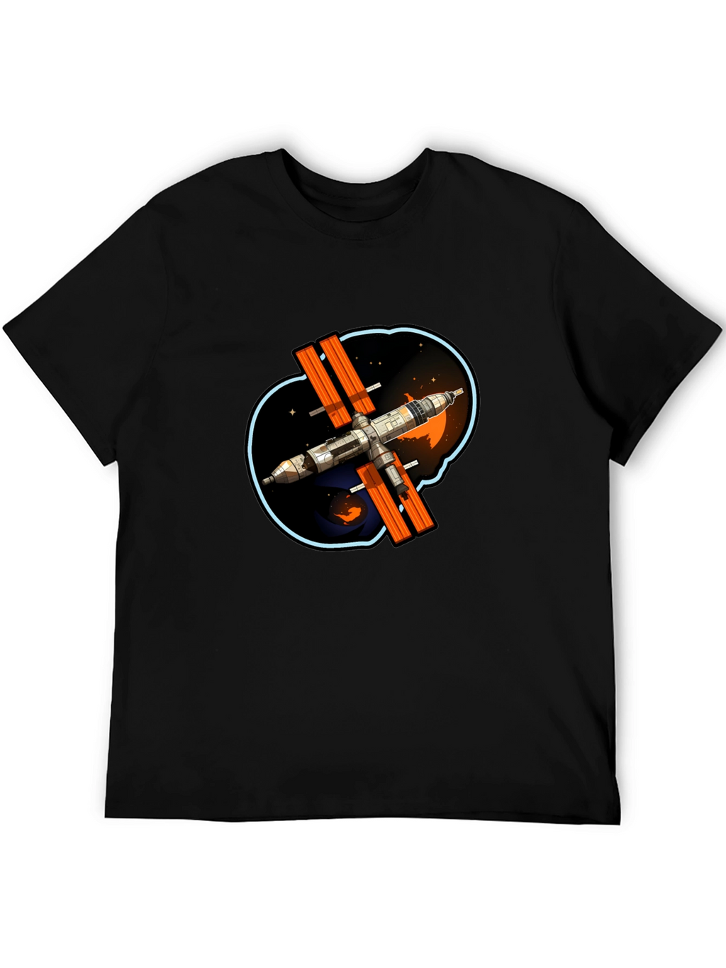 Space Station Graphic T-Shirt
