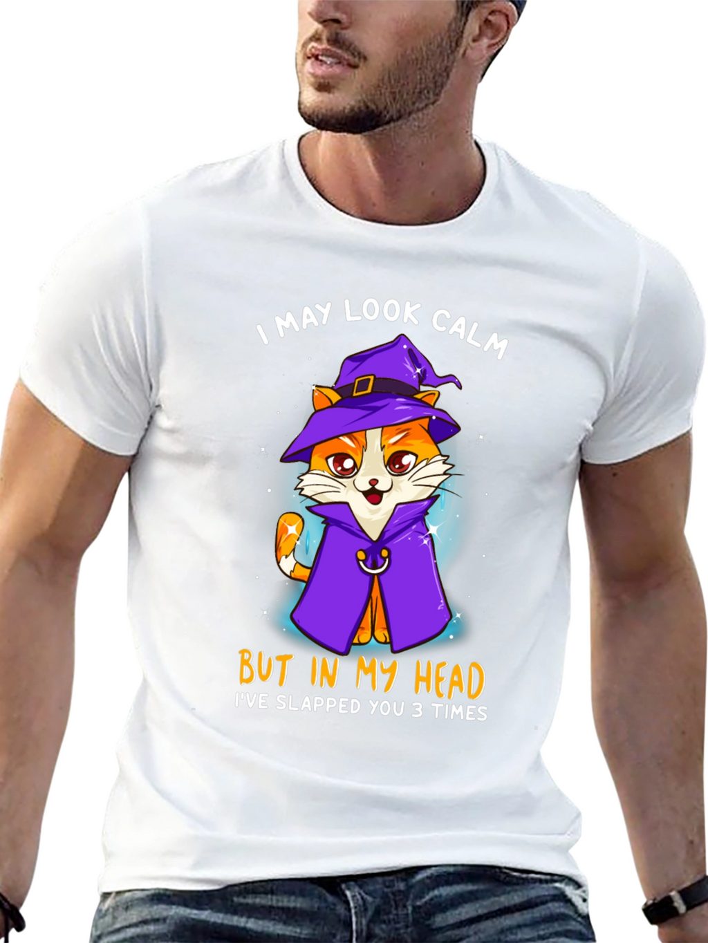 Cat Witch T-Shirt - I May Look Calm Tee