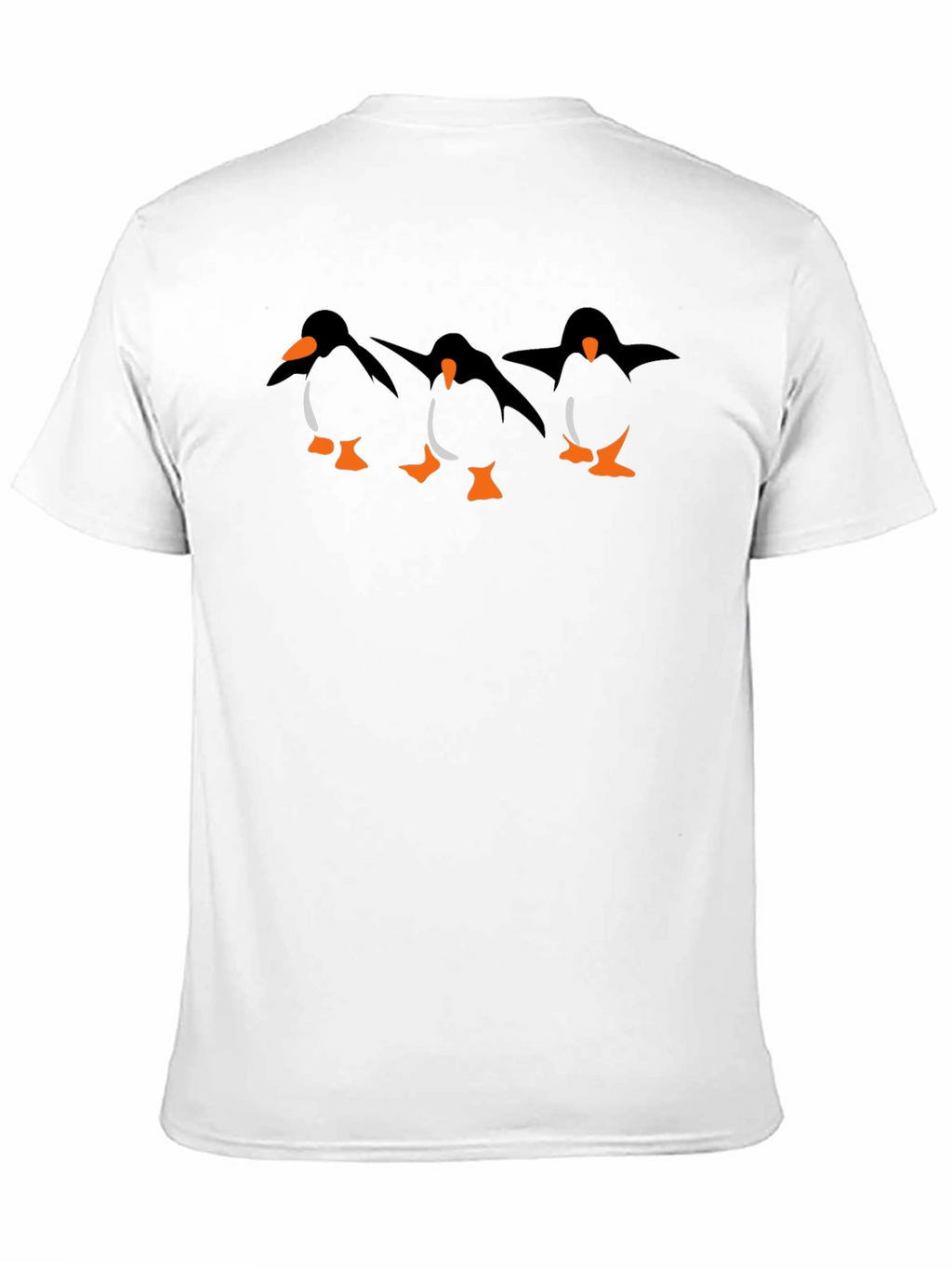 Penguin Parade Graphic Tee - Black Casual T-Shirt