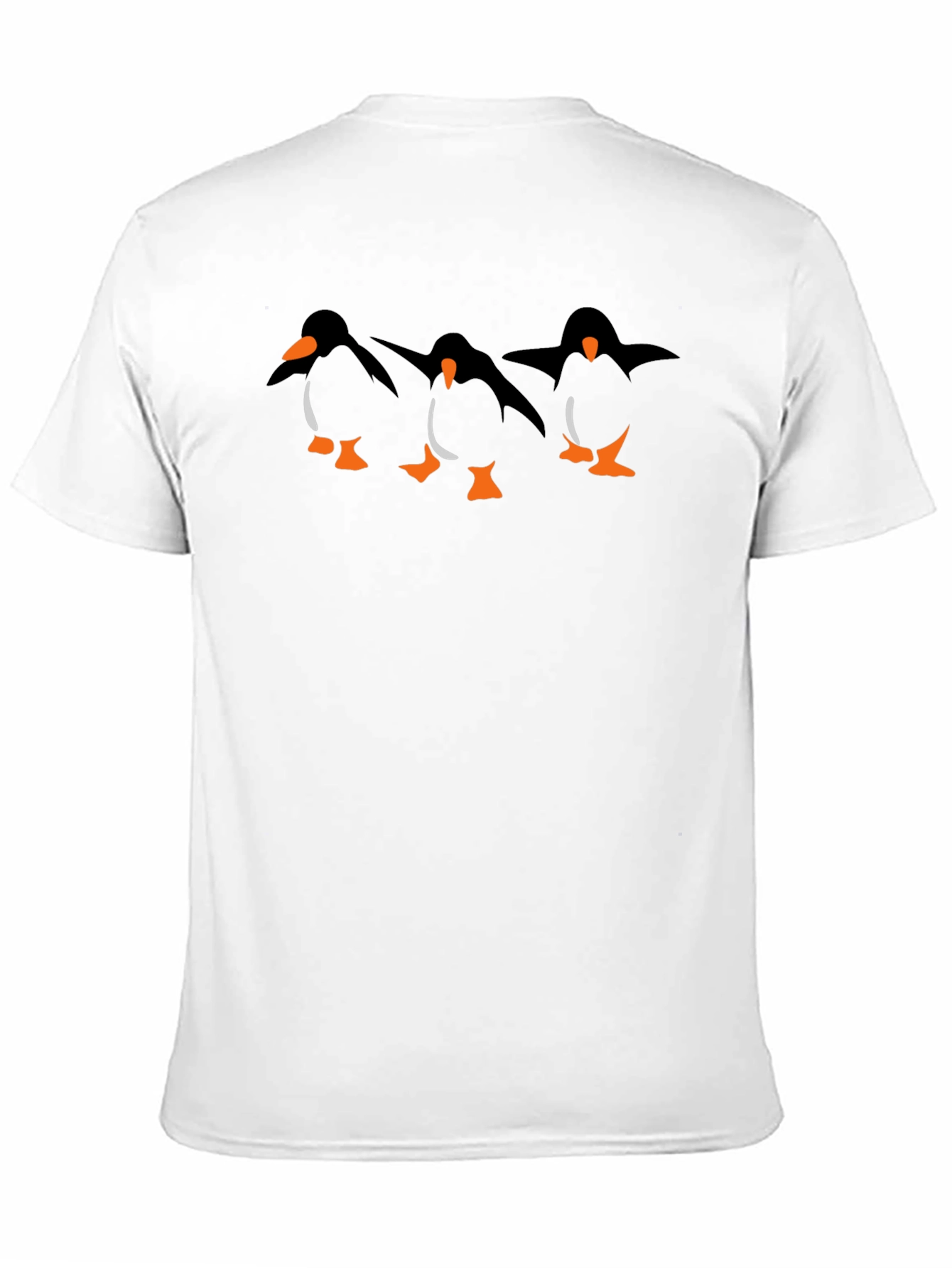 Penguin Parade Graphic Tee - Black Casual T-Shirt