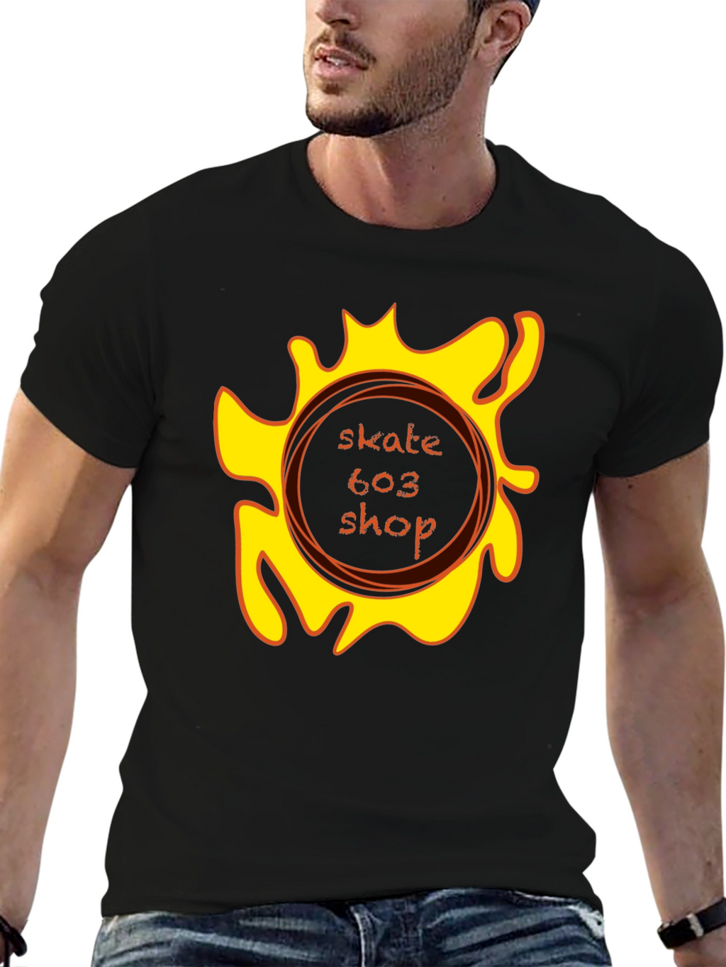 Skate 603 Shop Black Graphic Tee