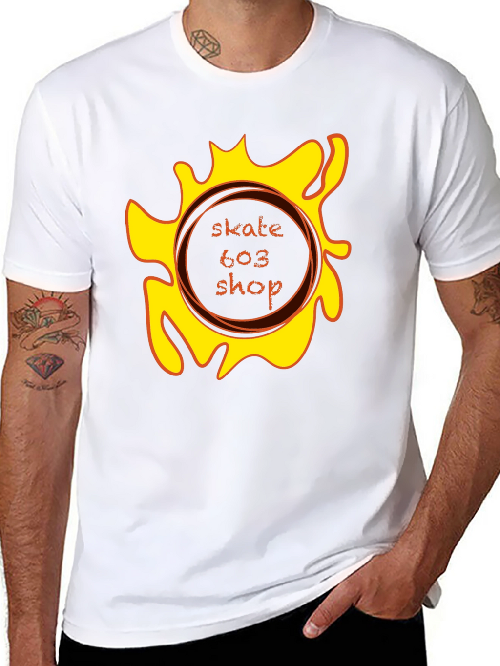 Skate 603 Shop Black Graphic Tee