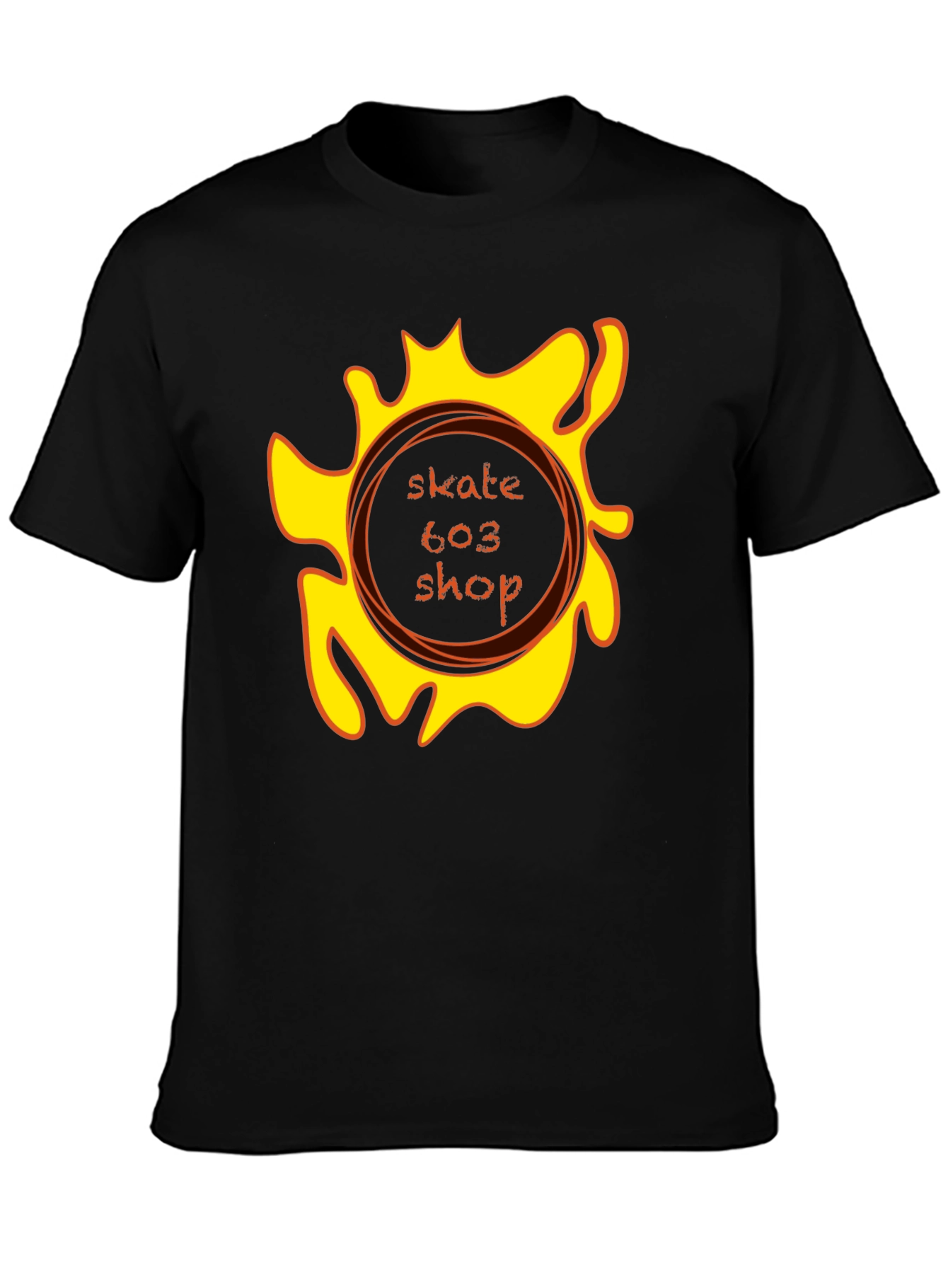 Skate 603 Shop Black Graphic Tee