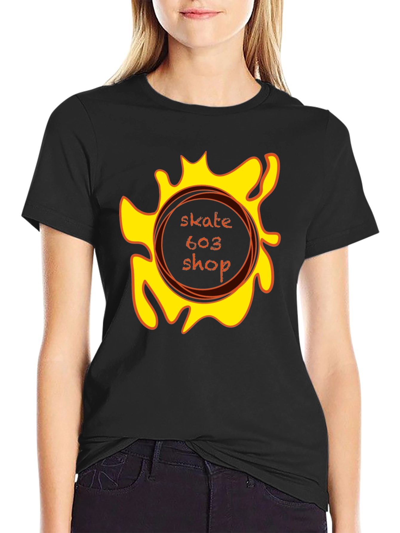 Skate 603 Shop Black Graphic Tee