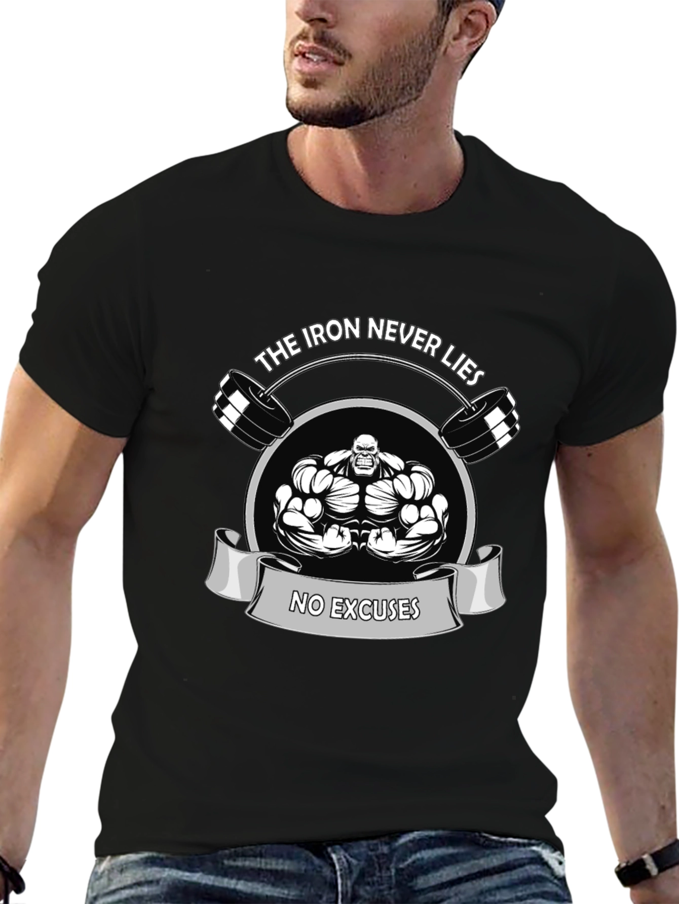 Iron Never Lies Gym T-Shirt - No Excuses