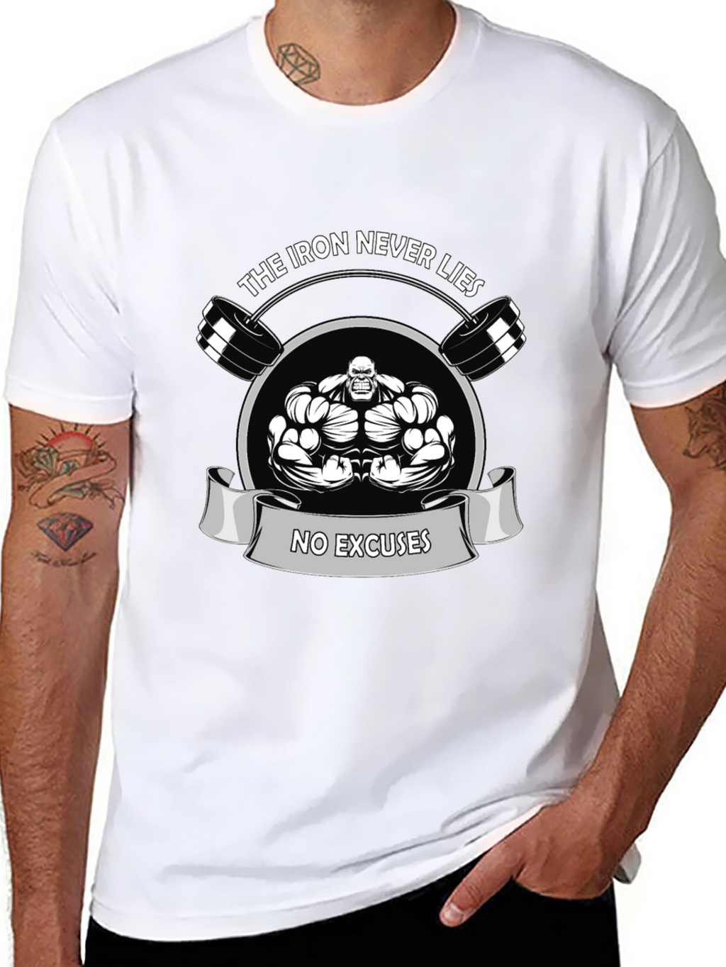 Iron Never Lies Gym T-Shirt - No Excuses