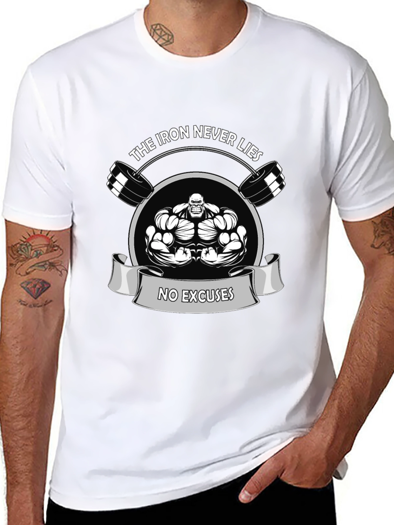 Iron Never Lies Gym T-Shirt - No Excuses