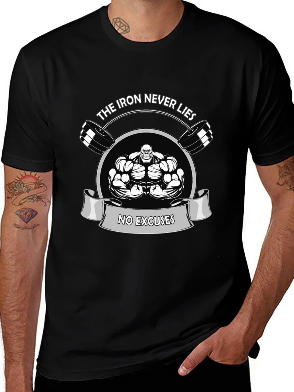 Iron Never Lies Gym T-Shirt - No Excuses