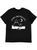 Simple & Peaceful Camping Graphic Tee