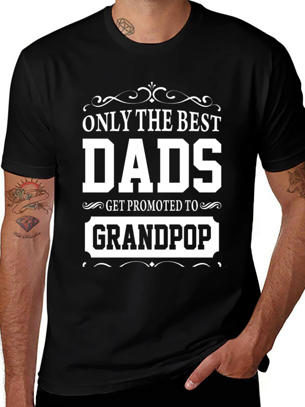 Best Dads Get Promoted to Grandpop T-Shirt