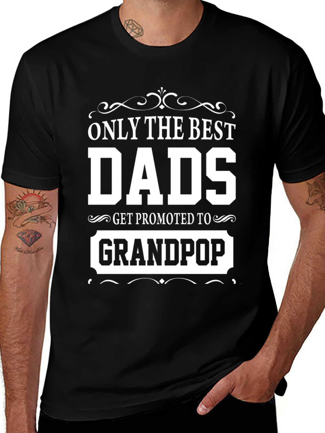 Best Dads Get Promoted to Grandpop T-Shirt
