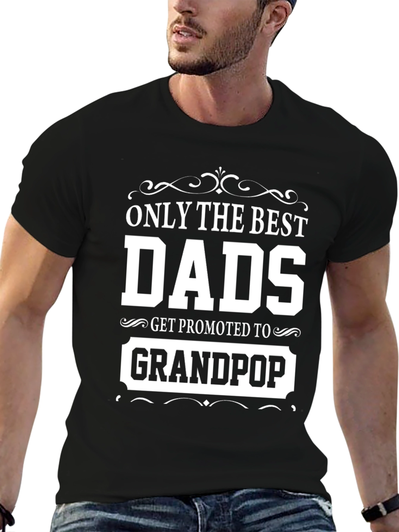 Best Dads Get Promoted to Grandpop T-Shirt