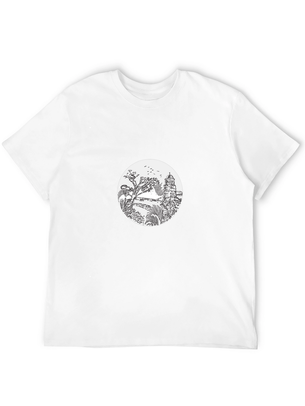Scenic Tower Graphic Tee - Black