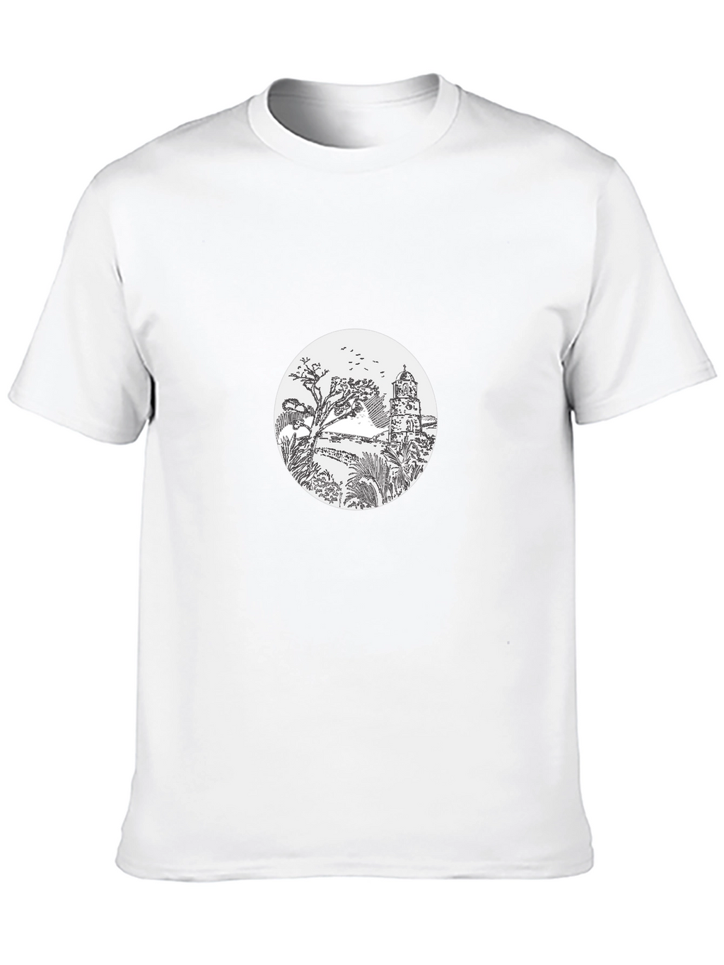 Scenic Tower Graphic Tee - Black