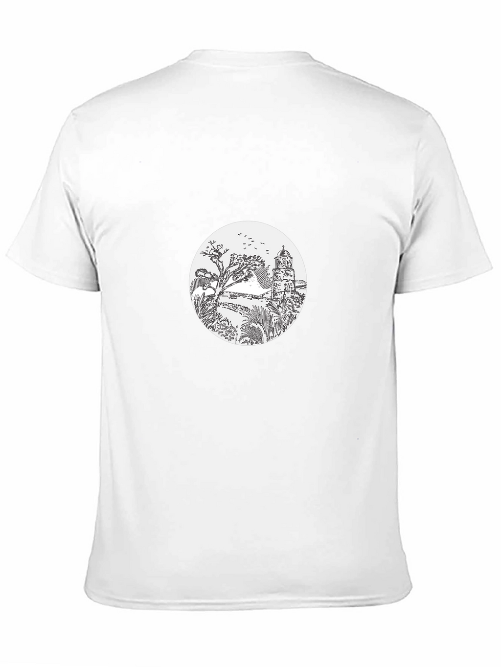Scenic Tower Graphic Tee - Black