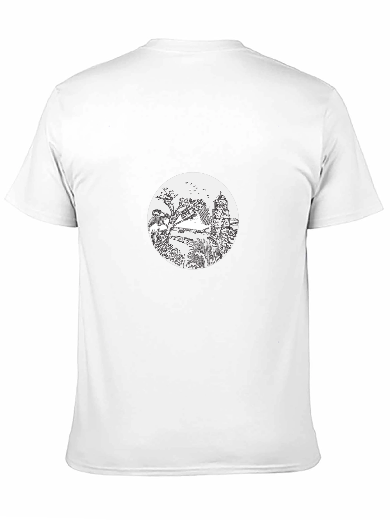 Scenic Tower Graphic Tee - Black