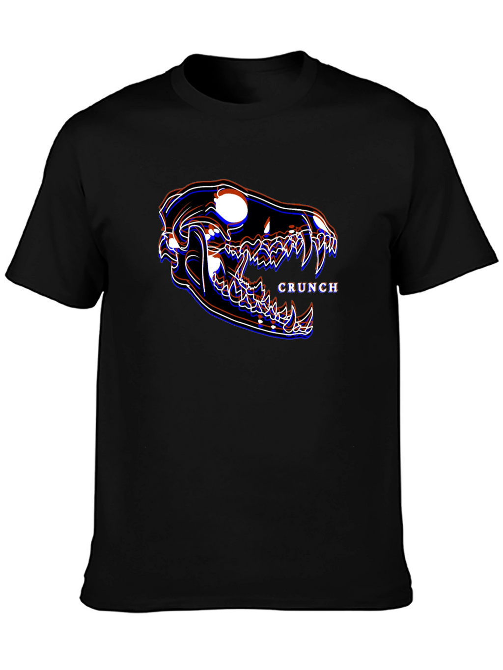 Crunch Skull Graphic Black T-Shirt