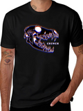 Crunch Skull Graphic Black T-Shirt