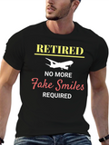 Retired Airplane T-Shirt - No More Fake Smiles