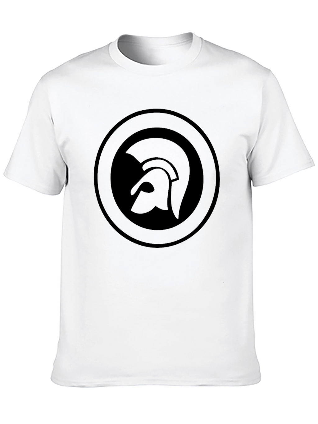 Trojan Helmet Logo Black T-Shirt