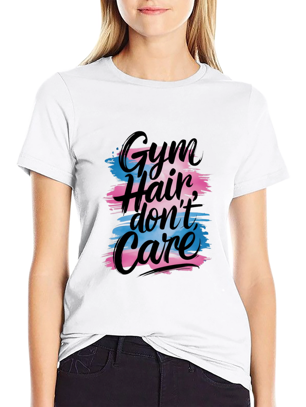 Gym Hair Dont Care T-Shirt - Black