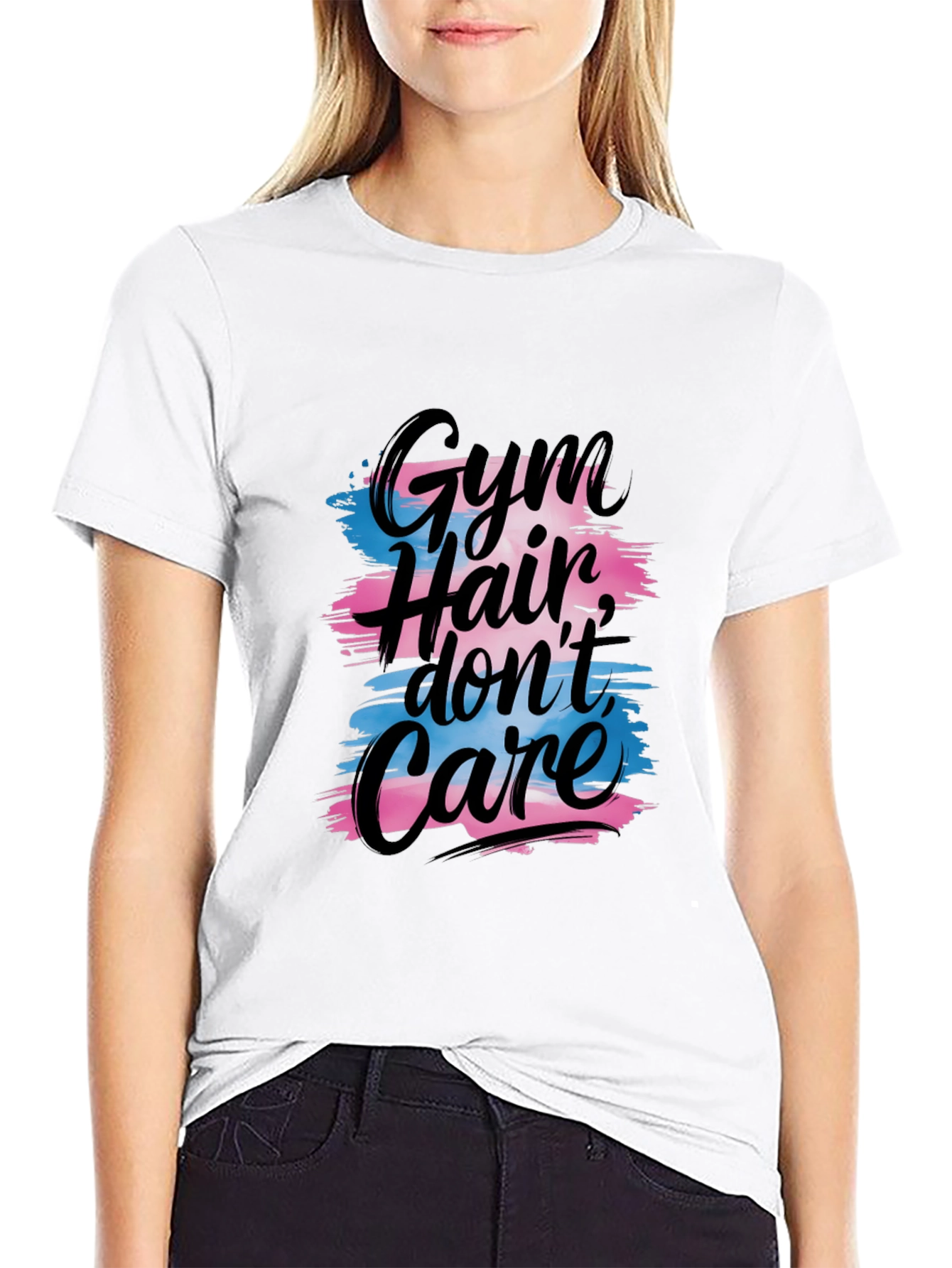Gym Hair Dont Care T-Shirt - Black