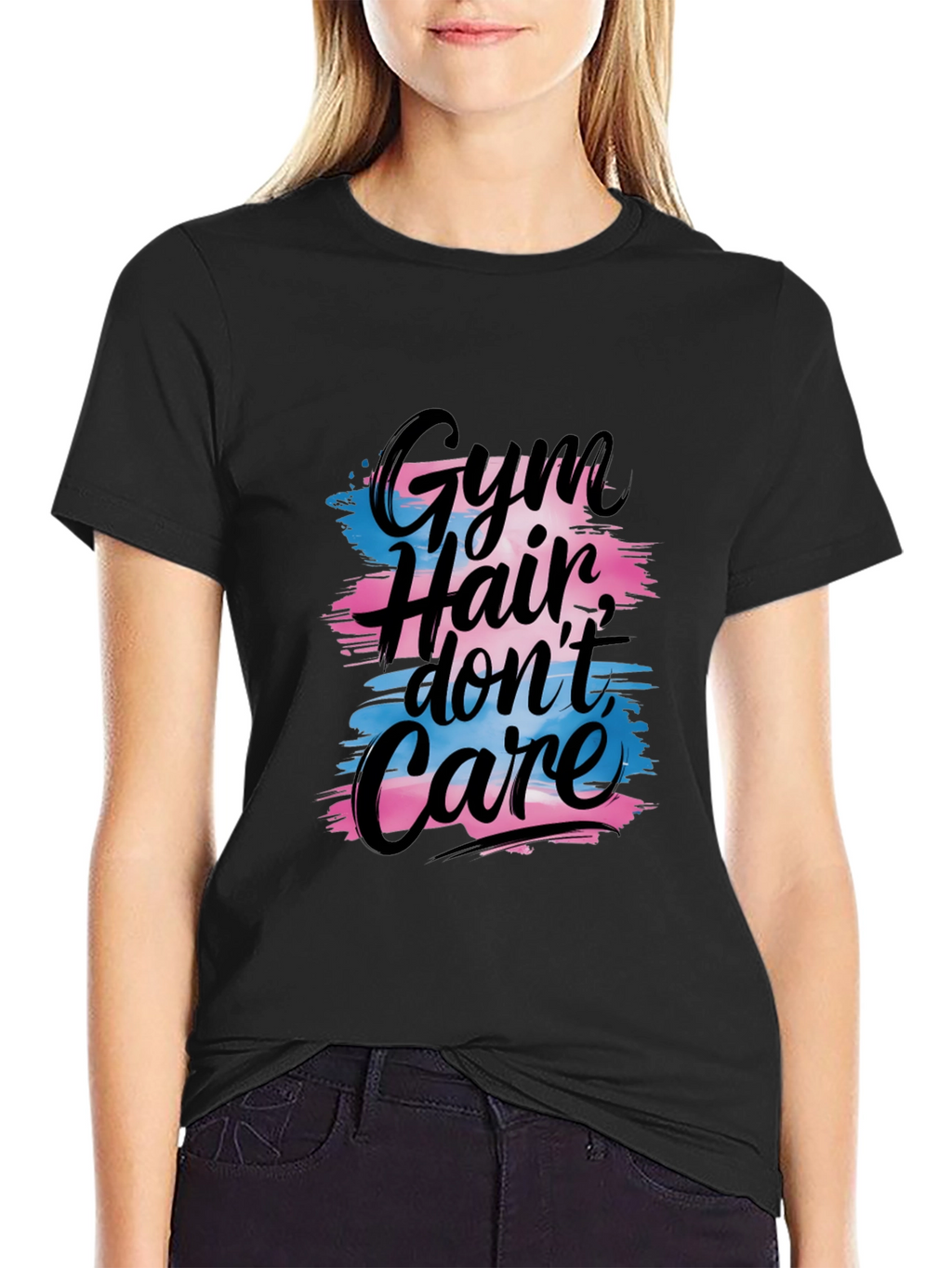 Gym Hair Dont Care T-Shirt - Black