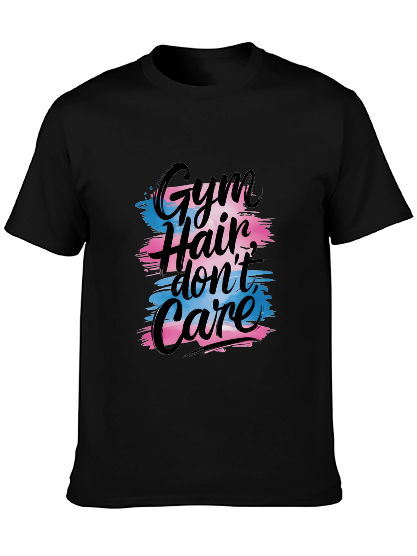 Gym Hair Dont Care T-Shirt - Black