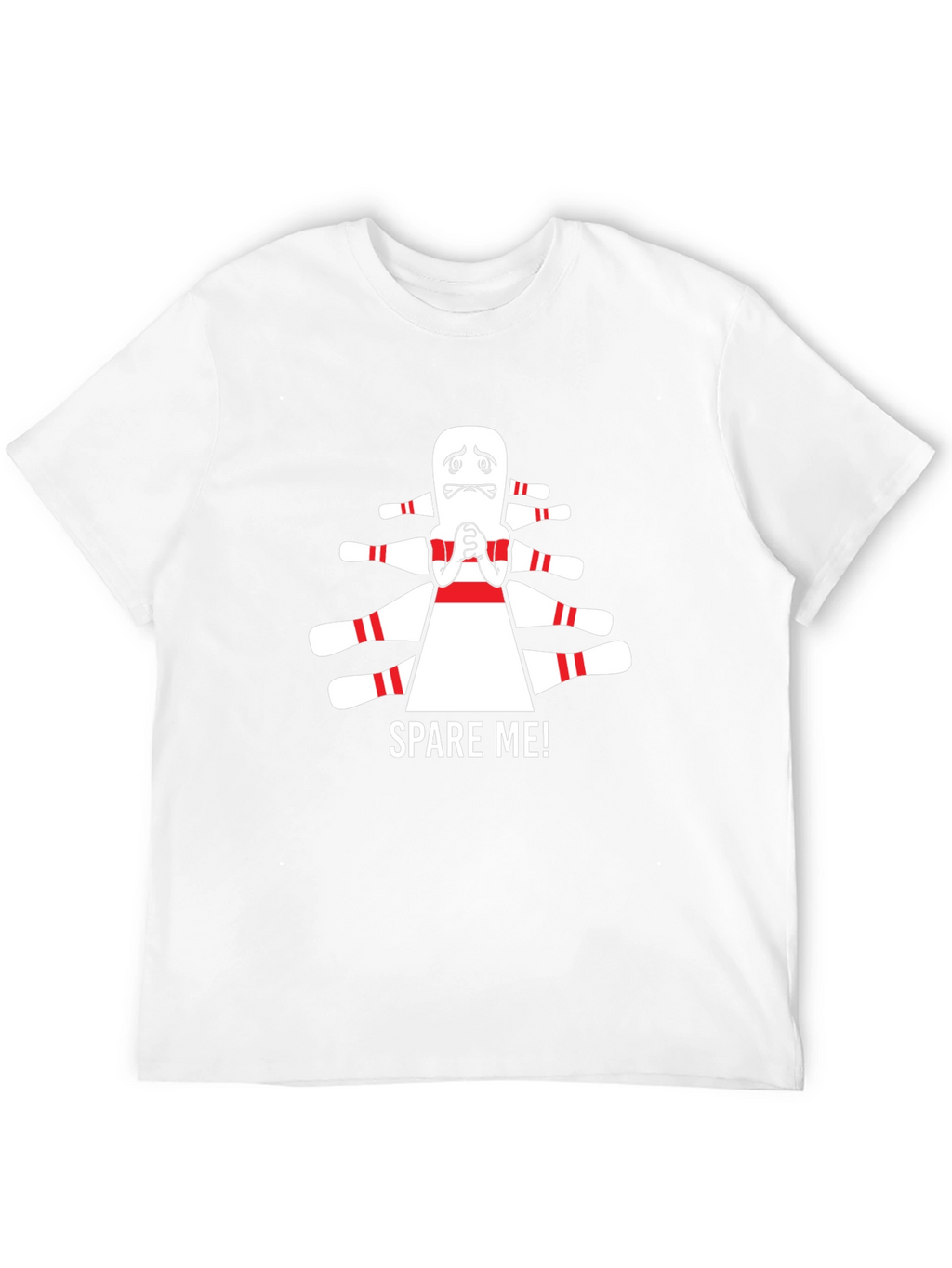 Spare Me! Bowling Pin Graphic T-Shirt