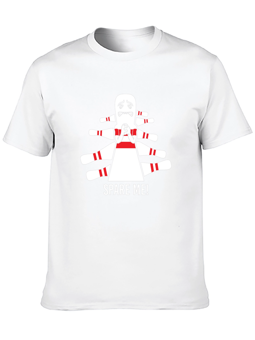 Spare Me! Bowling Pin Graphic T-Shirt