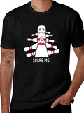 Spare Me! Bowling Pin Graphic T-Shirt