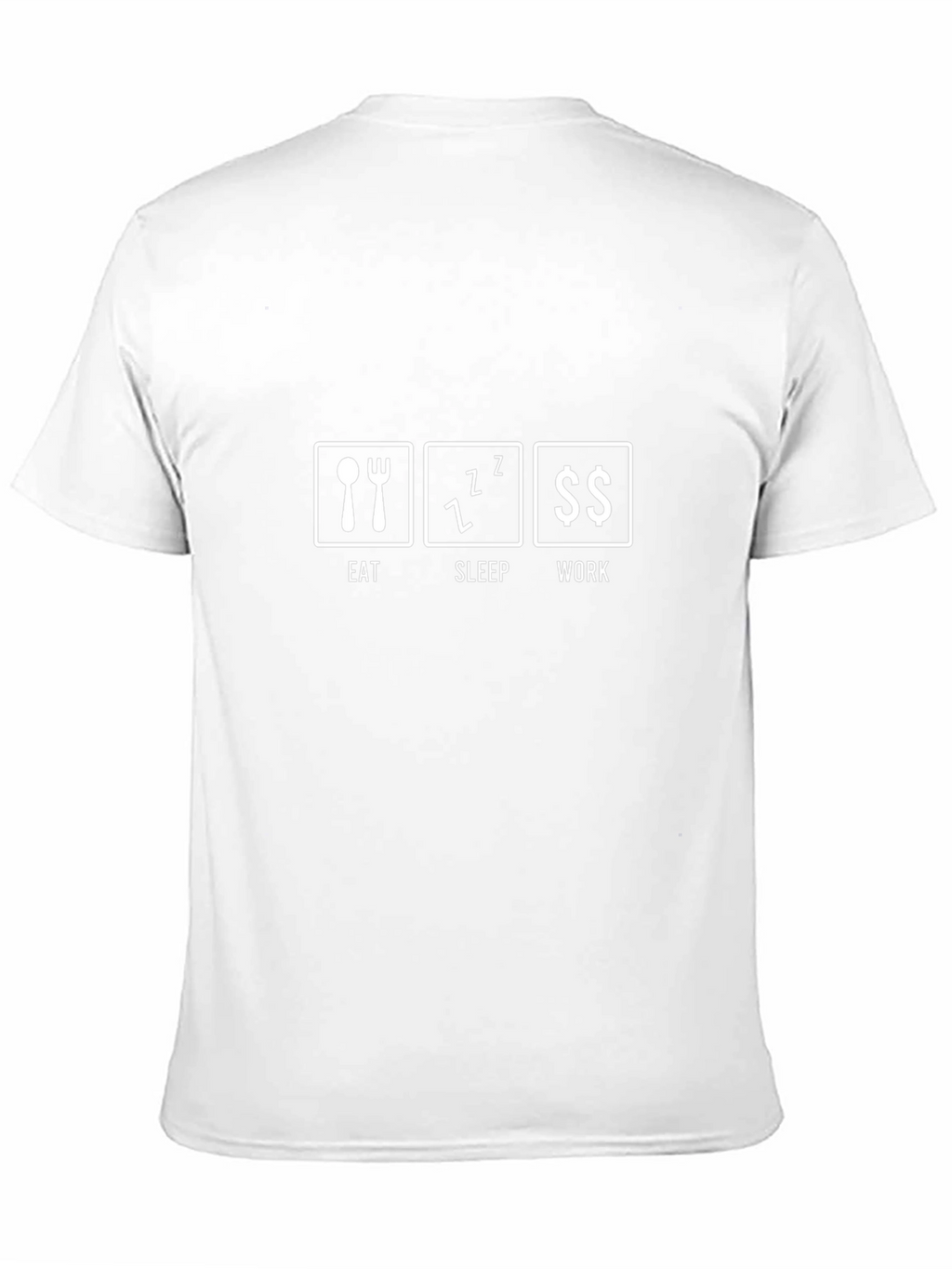 Eat Sleep Work Black T-Shirt