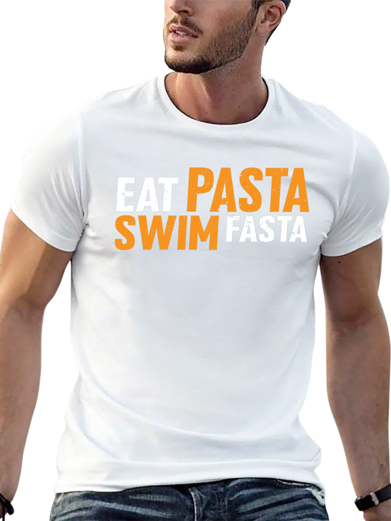 Eat Pasta Swim Fasta Graphic T-Shirt