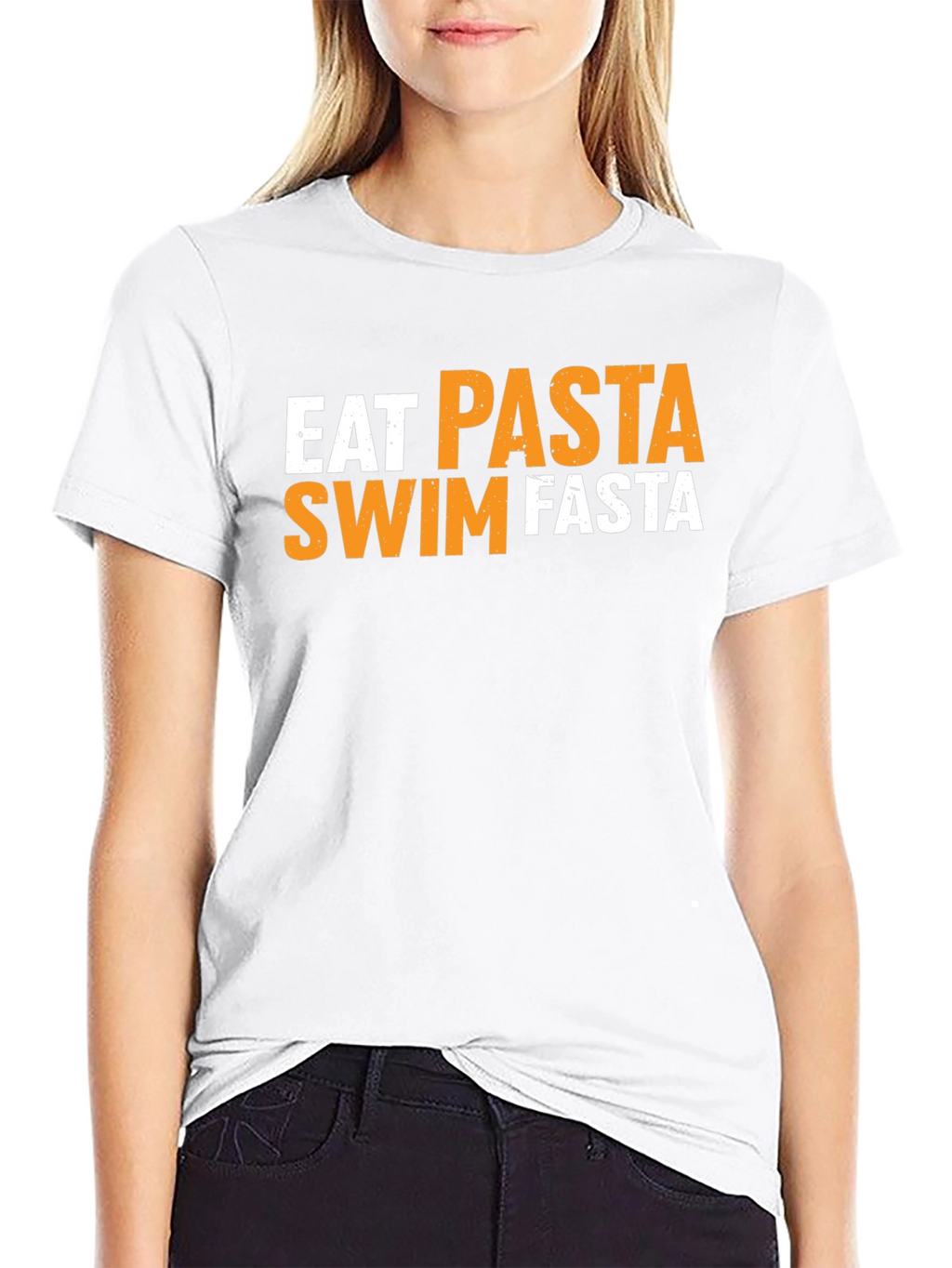 Eat Pasta Swim Fasta Graphic T-Shirt