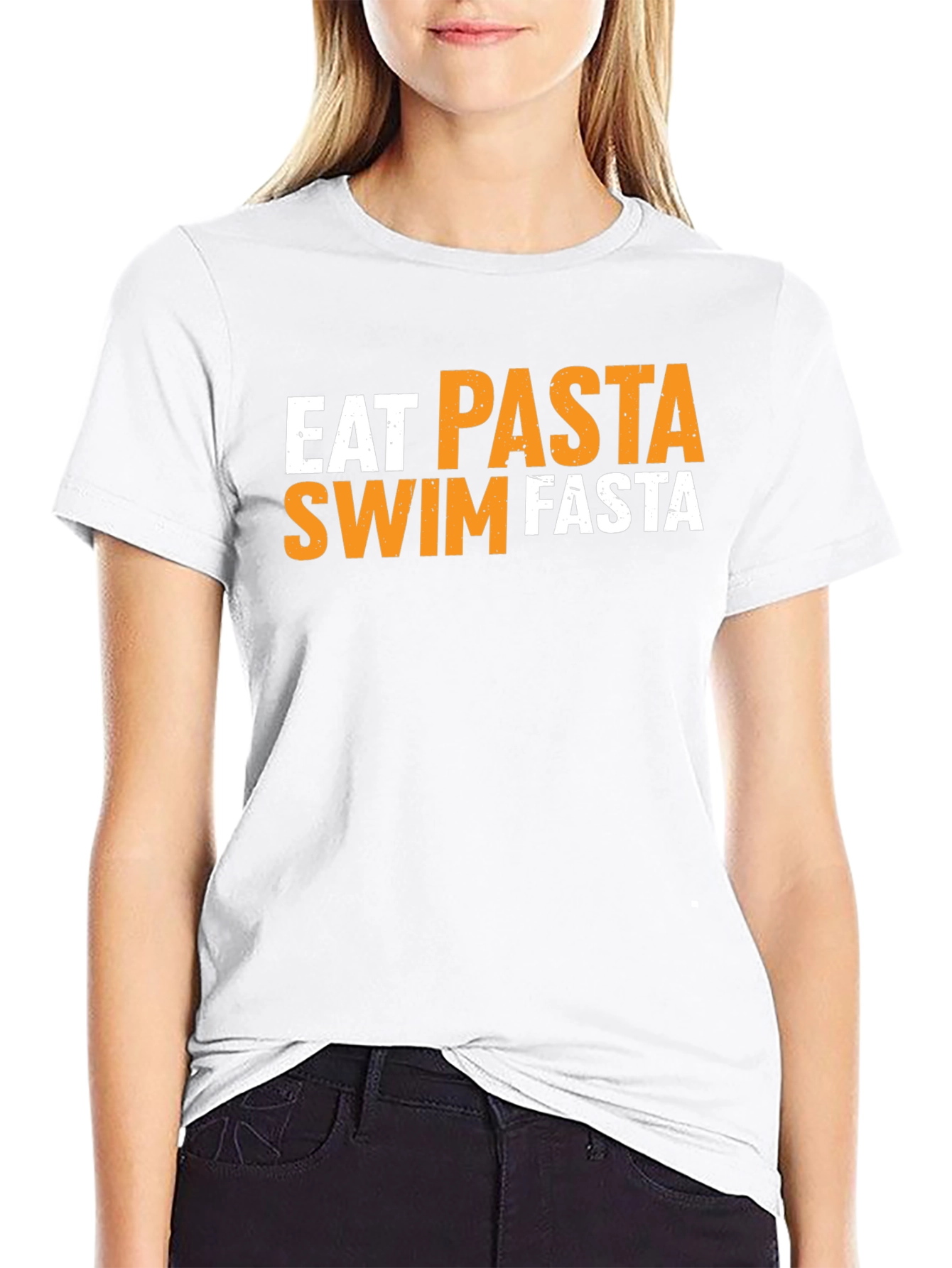 Eat Pasta Swim Fasta Graphic T-Shirt