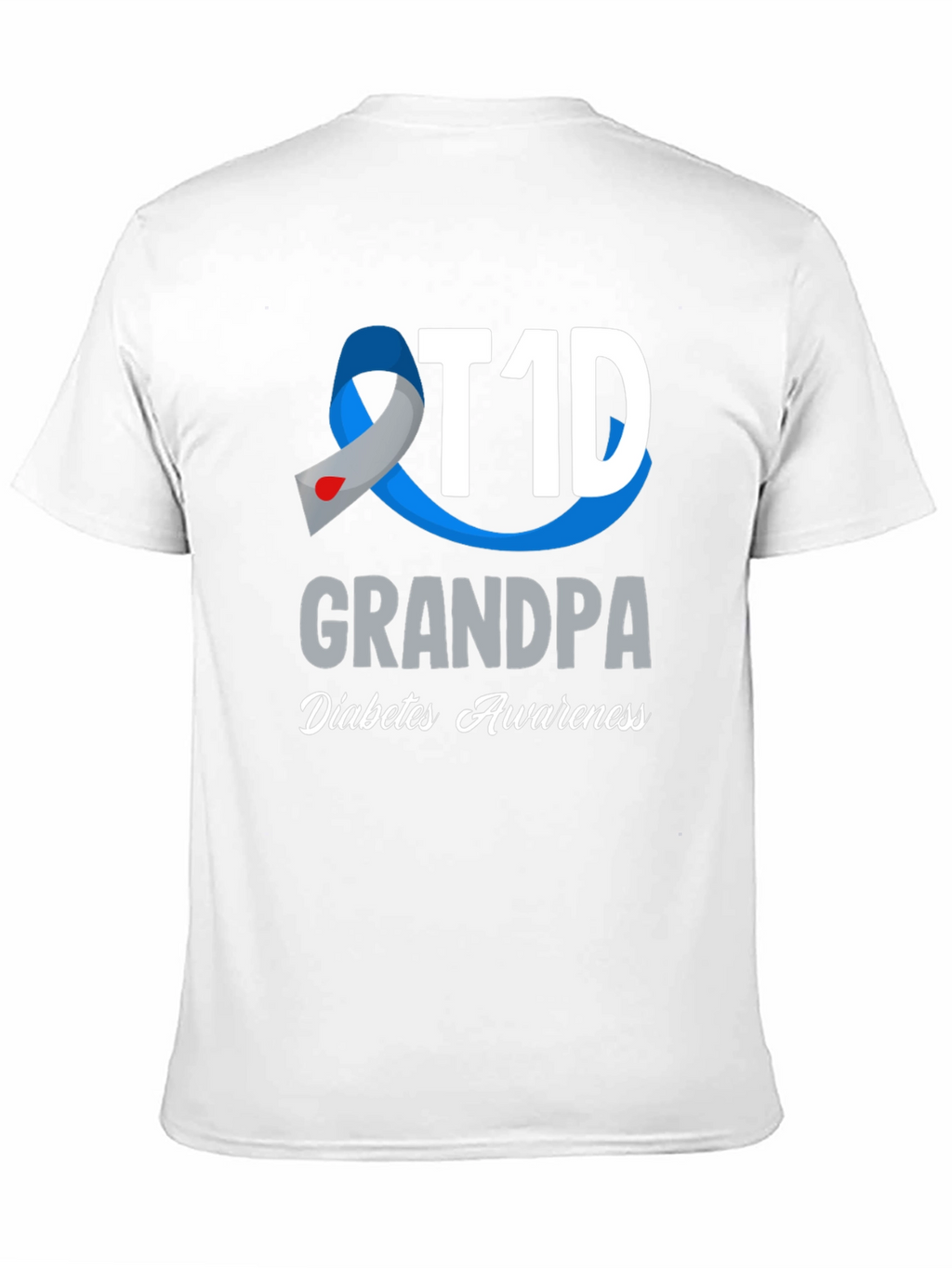 T1D Grandpa Diabetes Awareness T-Shirt